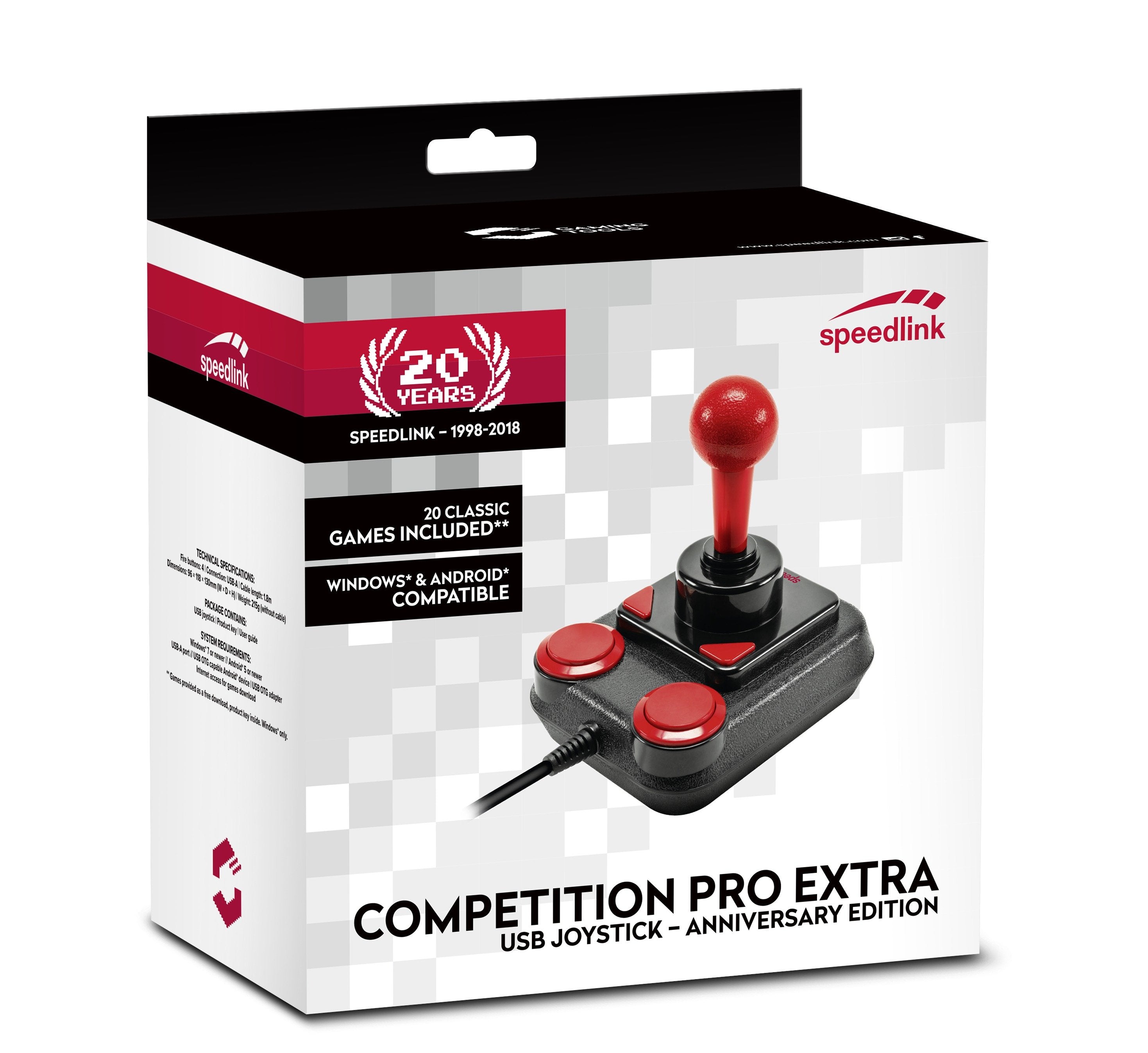 EAN 4027301553833 - SPEEDLINK Competition Pro Extra Negro, Rojo USB 1.1 Palanca de mando Analógico Android, PC imagen 4