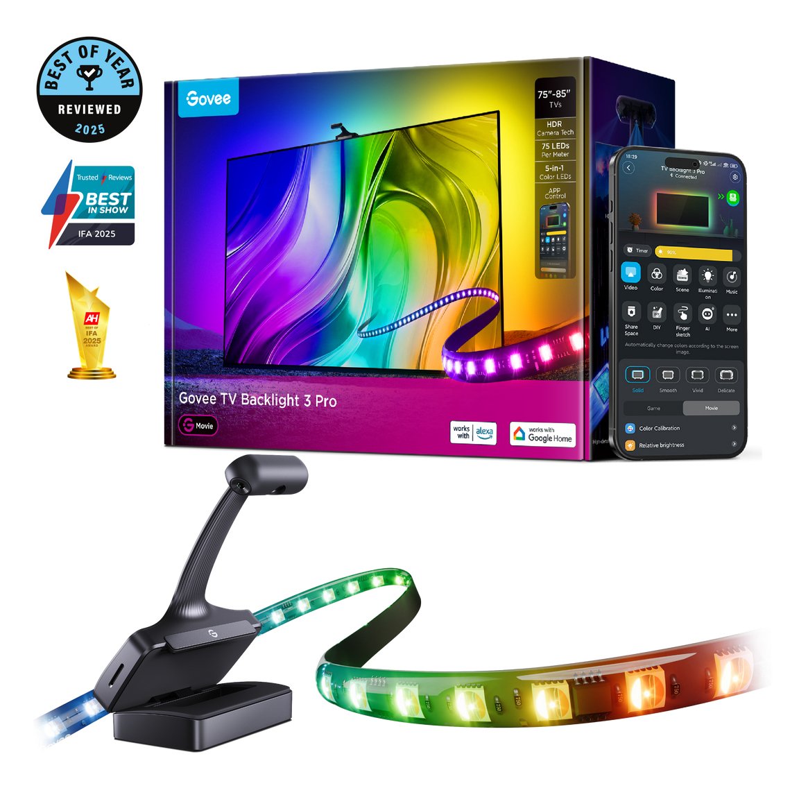 Govee Three-Camera Tv Backlight 75-85inches