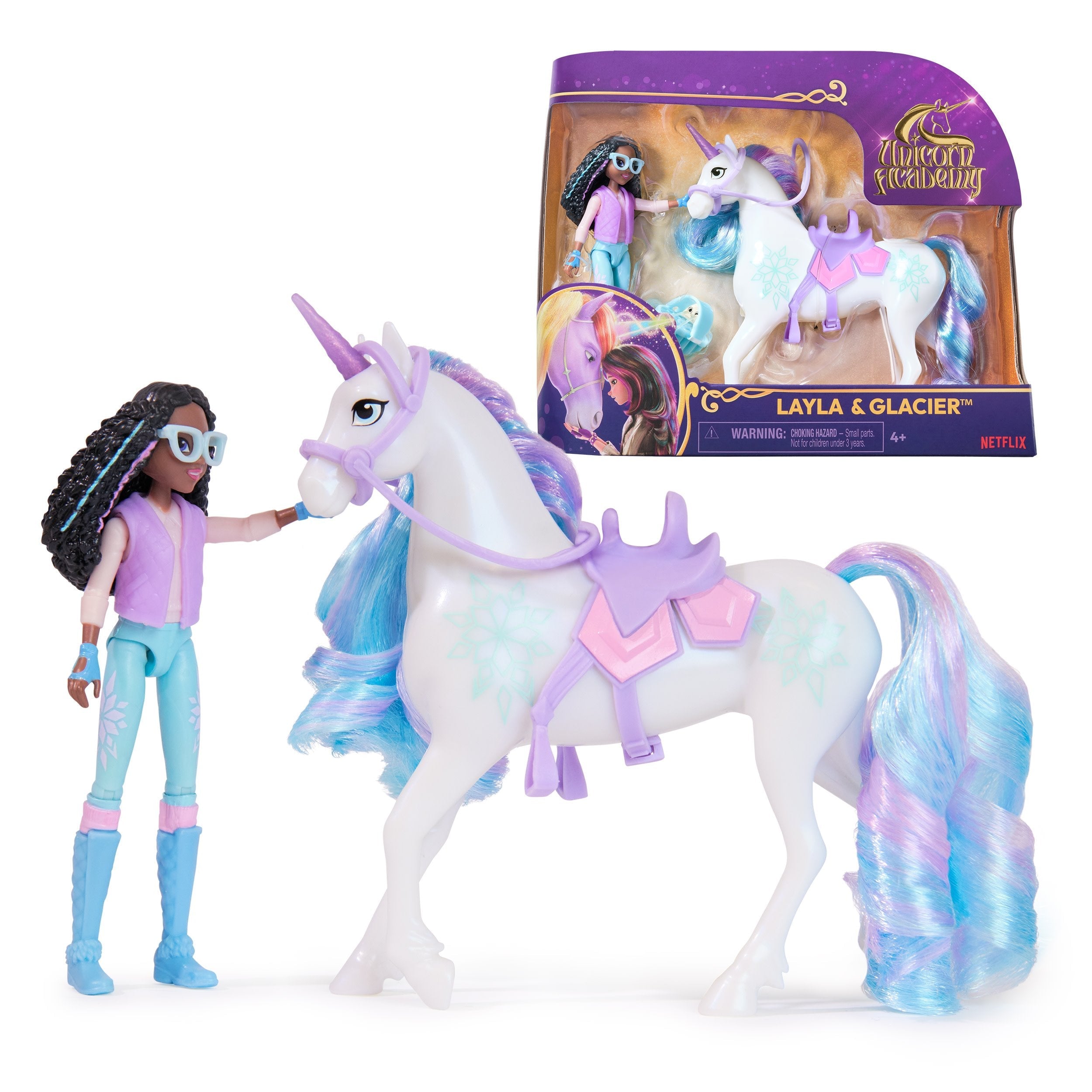 Figura  Spin Master Unicorn Academy - Set Glaciar Layla Y Unicornio 6066849