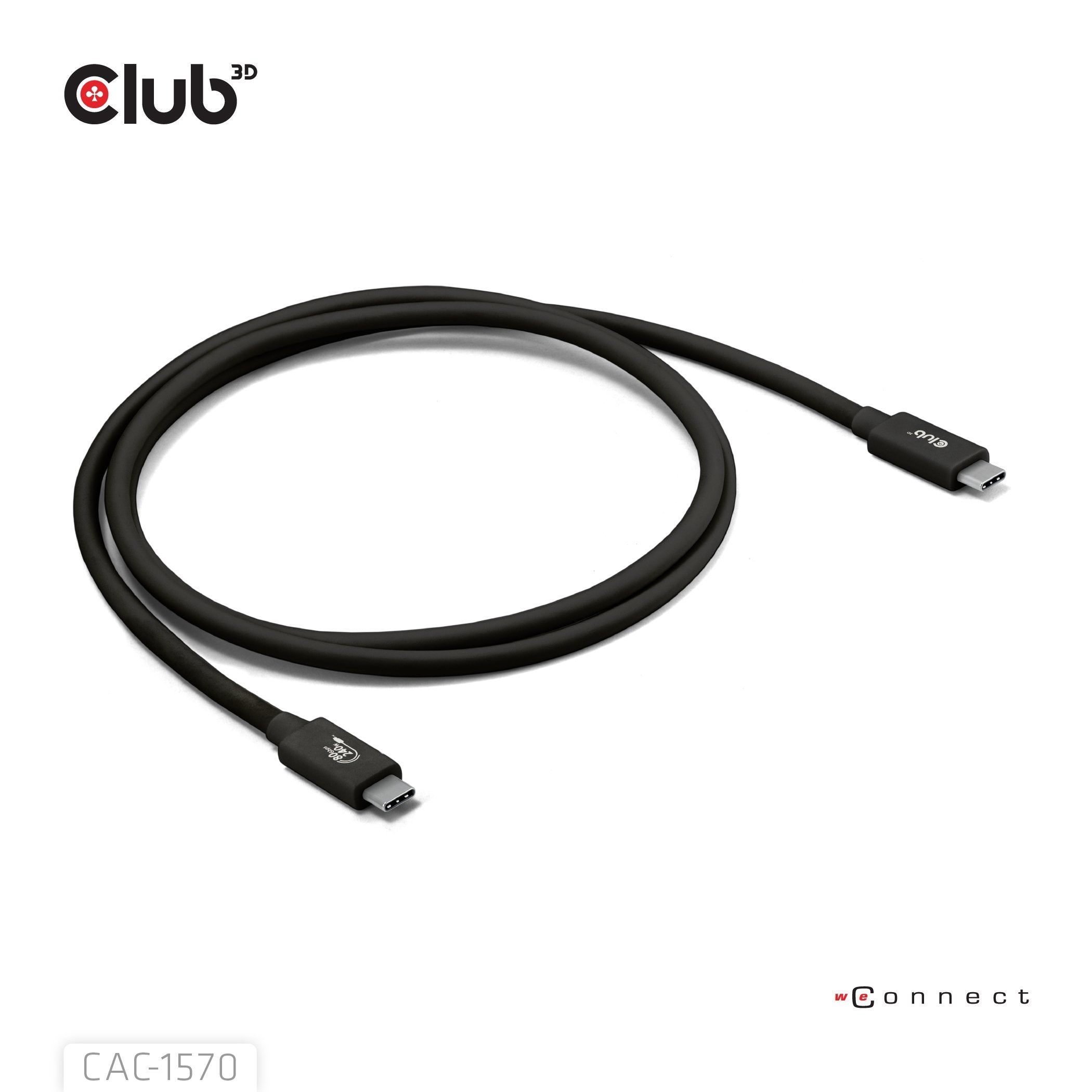 Club3d Cable Usb C Zertifi. Pd240w 4k540hz 80gbps 1,2m M M Retail