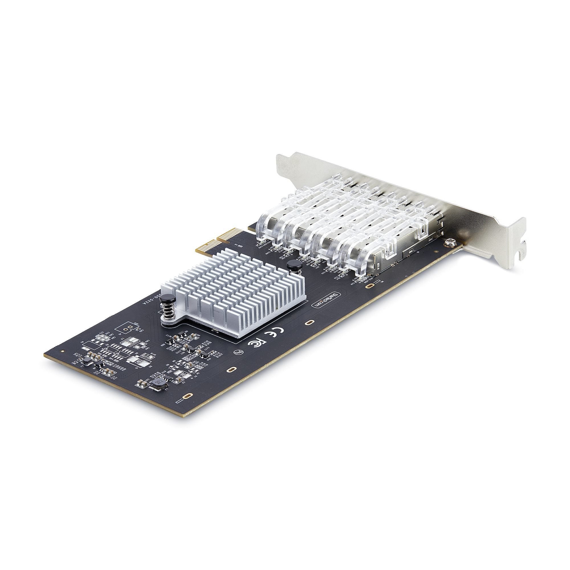 Startech.Com Tarjeta Pcie 2.1x2 De Red De Fibra Óptica/Cobre Ethernet 1gb Sfp De 4 Puertos - Chipset Controlador Intel I350-Am4 - Cobre De 1000base/Fibra Óptica - Nic