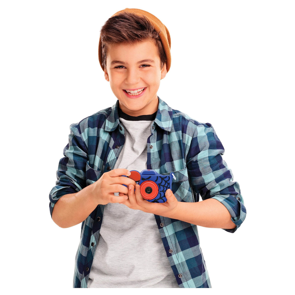 Cámara Lexibook Infantil Con Protección Spiderman 40 Megapixel Video 1080 Pixel Incluye Tarjeta Sd 8gb Juegos Azul
