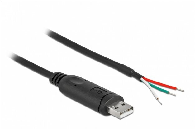 Delock Adaptercable Usb 2.0 Typ-A Zu Seriell Rs-232 Mit 3 Offenen Cableenden 2 M