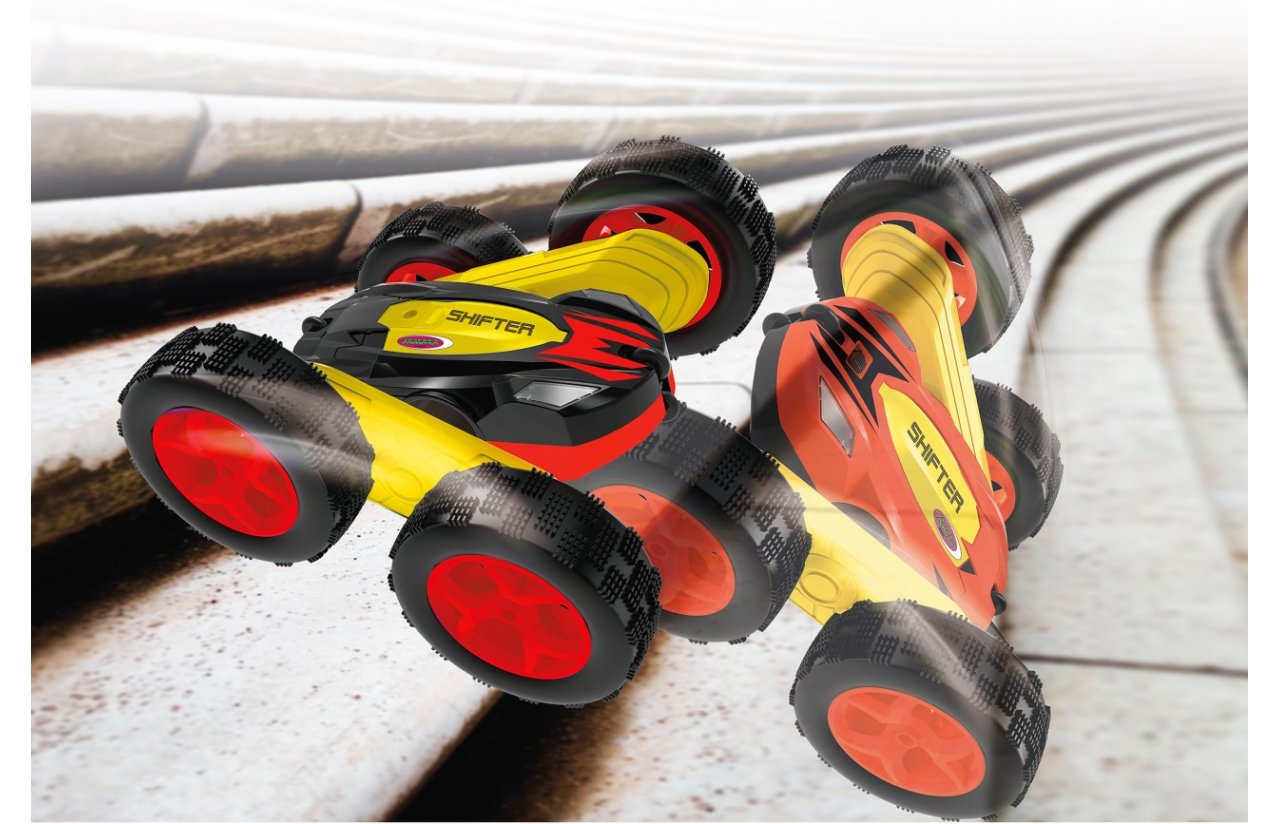 Jamara Shifter Stuntcar Modelo Controlado Por Radio Coche De Acrobacias Motor Eléctrico, Radiocontrol Rojo/Amarillo, Coche De Acrobacias, 6 Año(S), 340 G