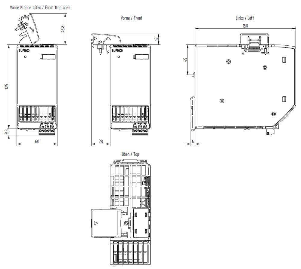 Siemens 6ep4293-8hb00-0xy0 Usv-Puffermodul