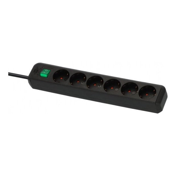Regleta De 6 Tomas Eco-Line Brennenstuhl Interruptor 3 M