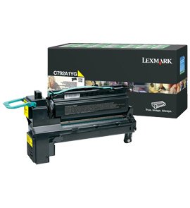 EAN 0734646194686 - Lexmark C792A1YG cartucho de tóner 1 pieza(s) Original Amarillo imagen 1