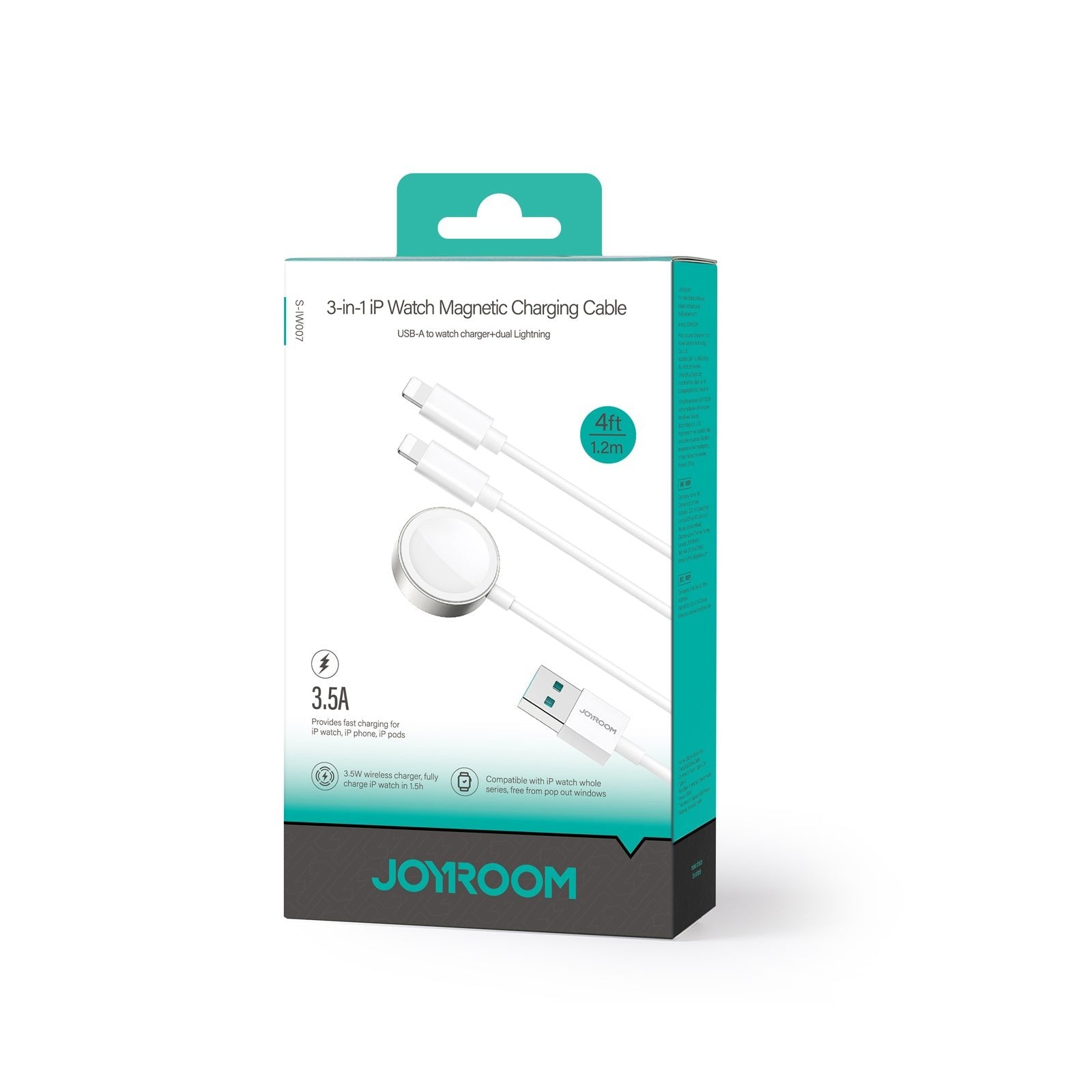 EAN 6956116771294 - JOYROOM S-IW007 Universal Blanco USB Cargador inalámbrico Carga rápida Interior imagen 2