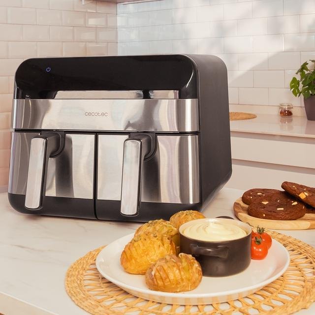 Freidora De Aire Cecotec Cecofry Advance 9000 Inox 9l 2800w