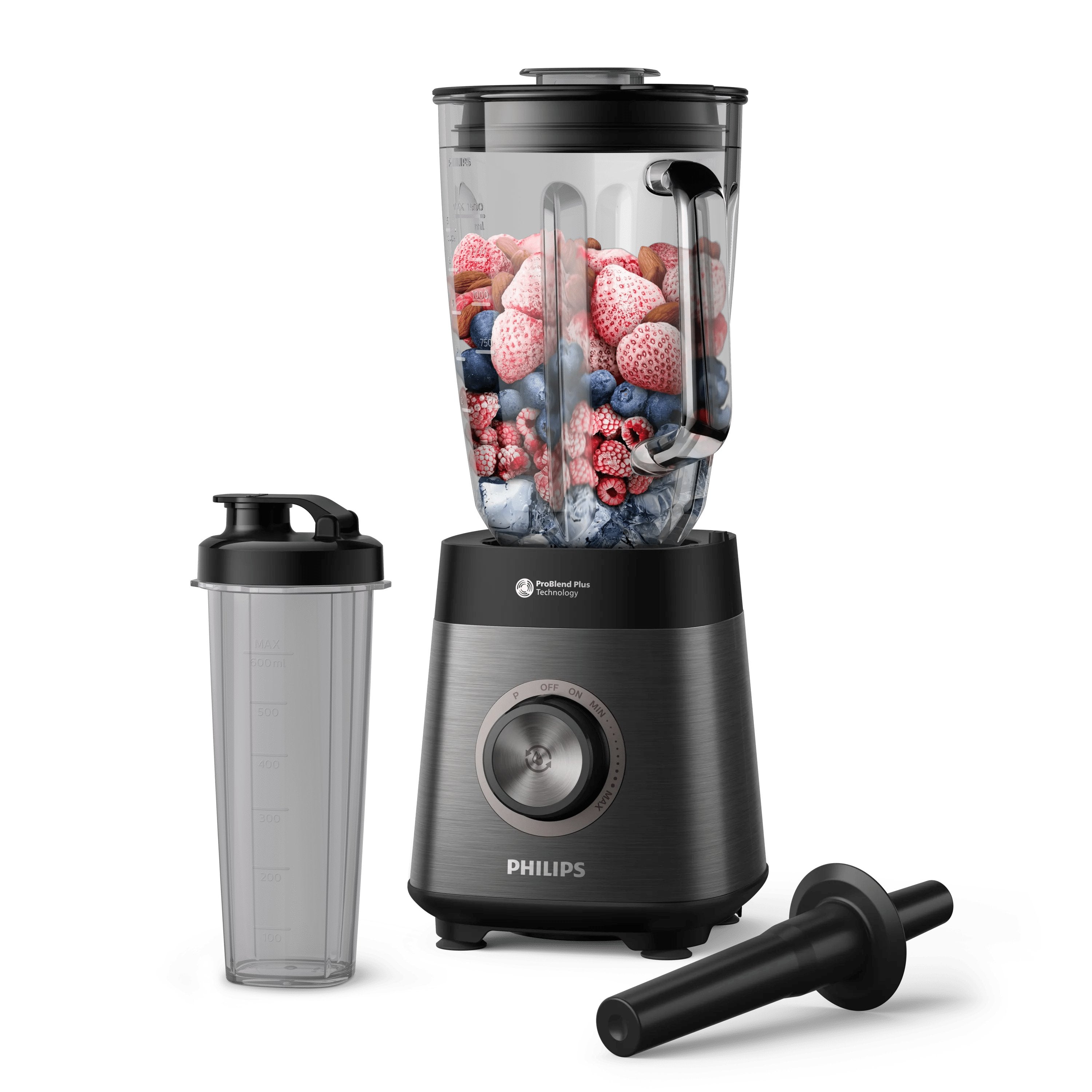 EAN 8720389032622 - Philips 5000 series HR3041/00 licuadora 2 L Batidora de vaso 1200 W Antracita, Negro imagen 1