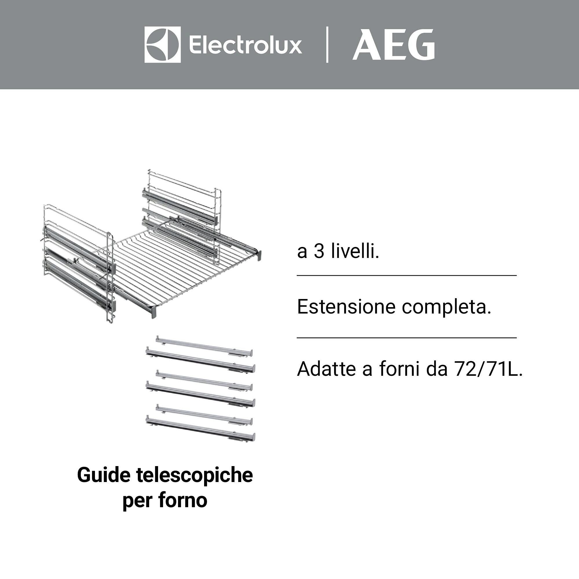 EAN 7332543112944 - Electrolux TR3LFV pieza y accesorio de hornos Guía telescópica Acero inoxidable imagen 4
