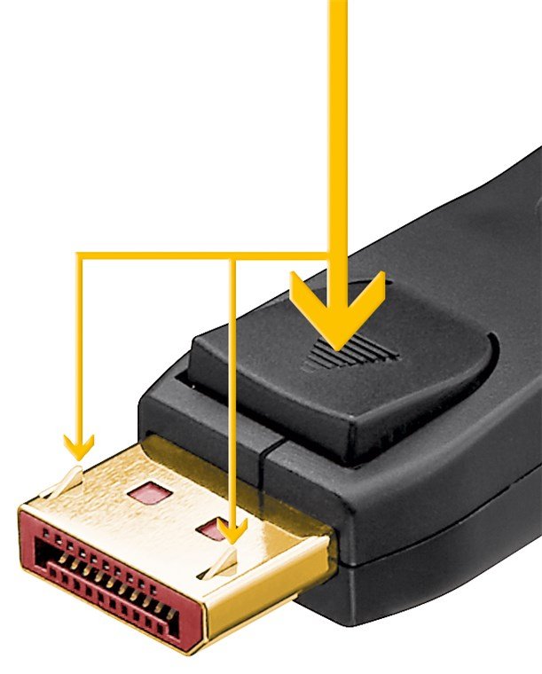 Goobay Displayport 2.1 Cable, Zertifiziert, 16k @ 60hz, 80 Gbit/S (Negro, 1 Meter, Vesa-Zertifizierung) 74759