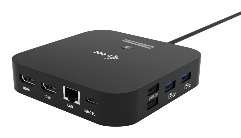 I-Tec Usb-C Dual Hdmi Ds 2x Hdmi 1x Glan 2x Usb-A 3.2 2x Usb 2.0 1x Usb-C Gen2 1x Usb-C Gen1 1x Audio Mic Jack 1x 100w Usb-C Pd