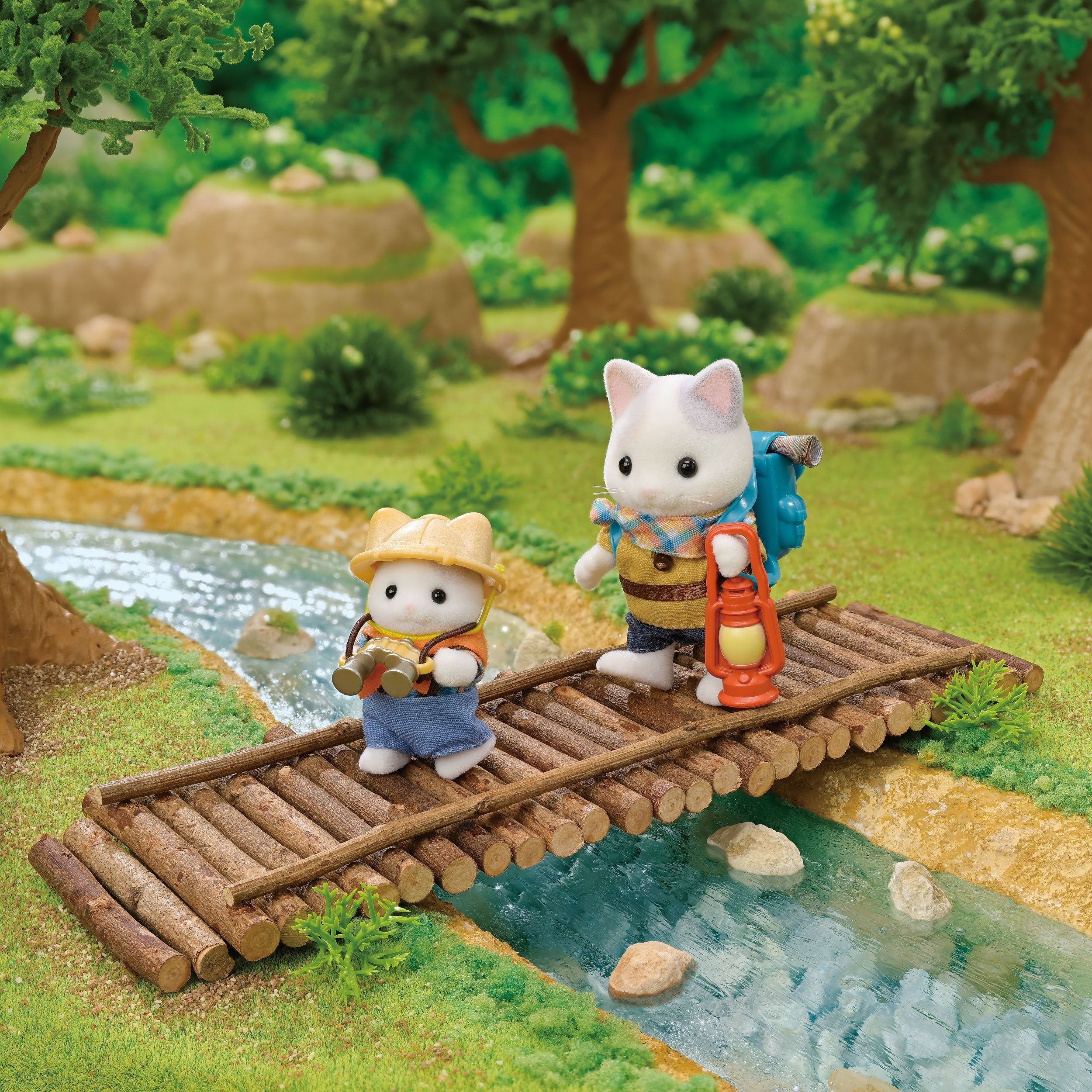 Epoch Sylvanian Families - Abenteuer Entdecker Set Con Zwei Figuren 5763