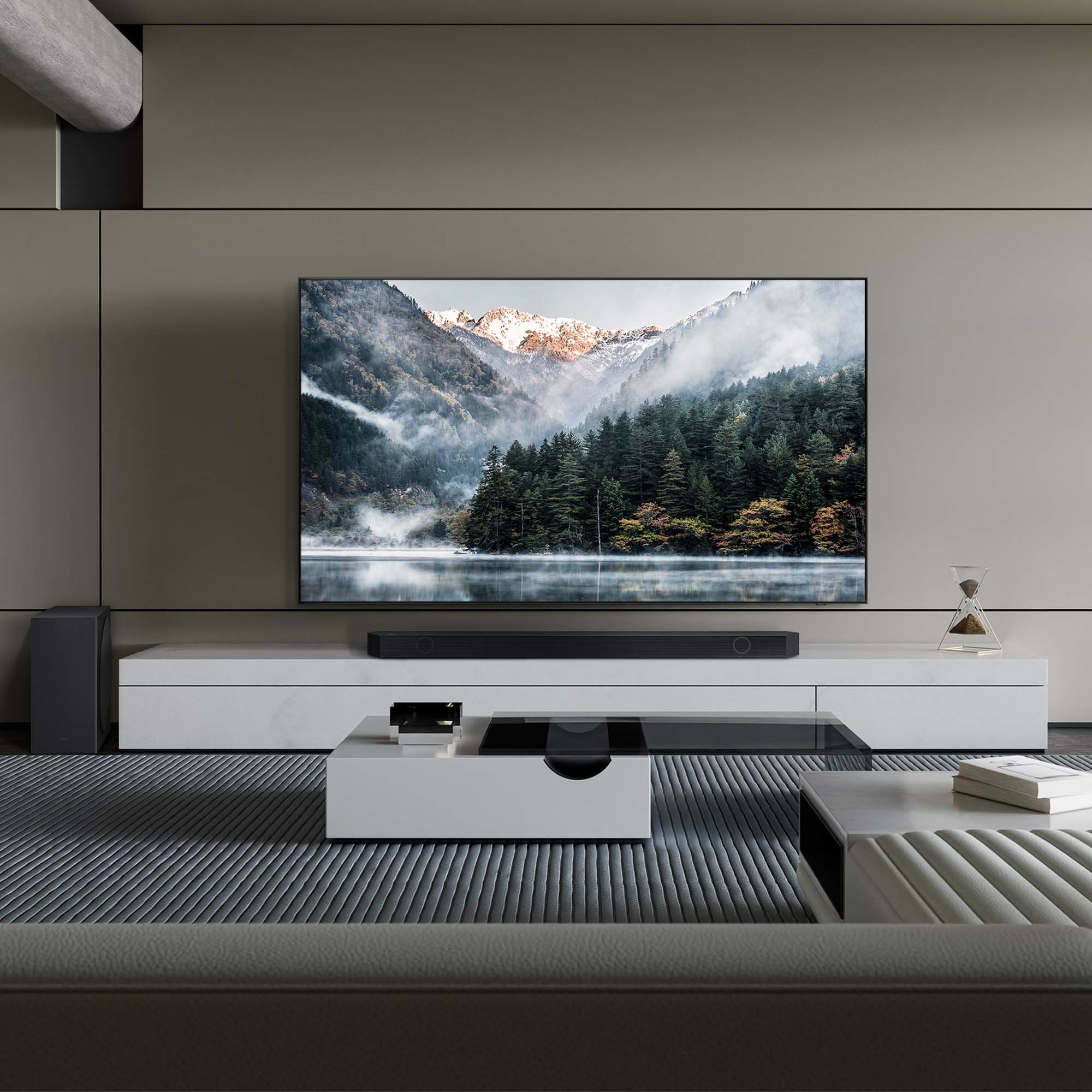 Barra De Sonido Samsung Hw-Q800d Zf Con Subwoofer 11 Altavoces, 5.1.2ch Negro