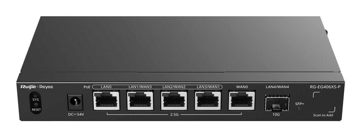 EAN 6976915005116 - Ruijie Networks RG-EG406XS-P router 2.5 Gigabit Ethernet Negro imagen 1