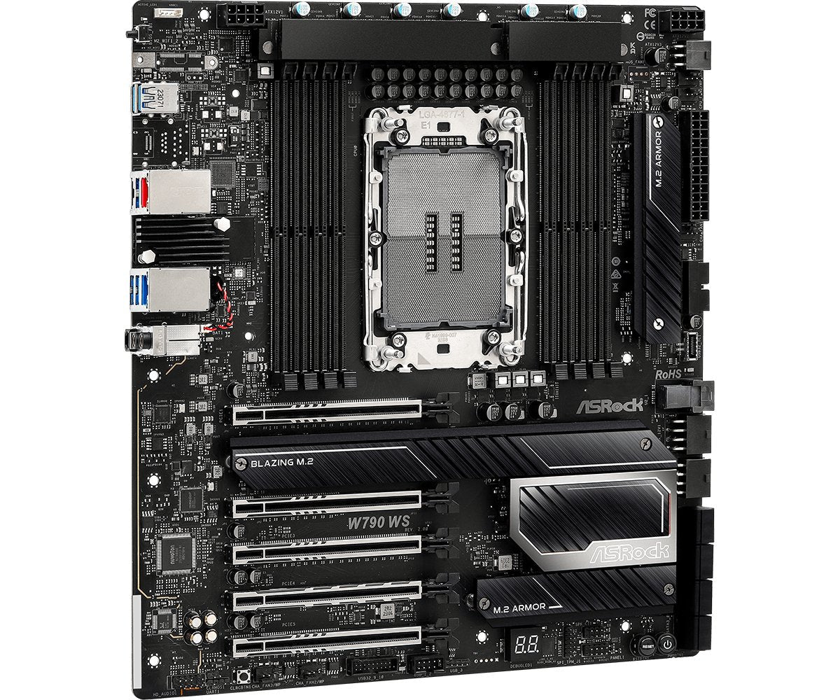 Asrock W790 Ws R2.0 Intel Xeon 8xddr5/Wifi/Bt/2x10gb Lan Lga Retail