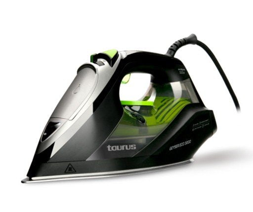 Plancha De Vapor Non-Stick Soleplate Vapor Continuo 200 G/Min Taurus Geyser Eco 3000 918776000 Negro, Verde, Gris