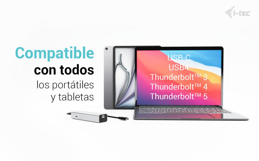 I-Tec Usb-C Charging Metal Hub 5port With Usb-C Video 8k 1xusb-C Video Data 1xusb-C Pd Data 1xusb-C 3.2 Gen1 2xusb-C 3.2 Gen2 Pd85w
