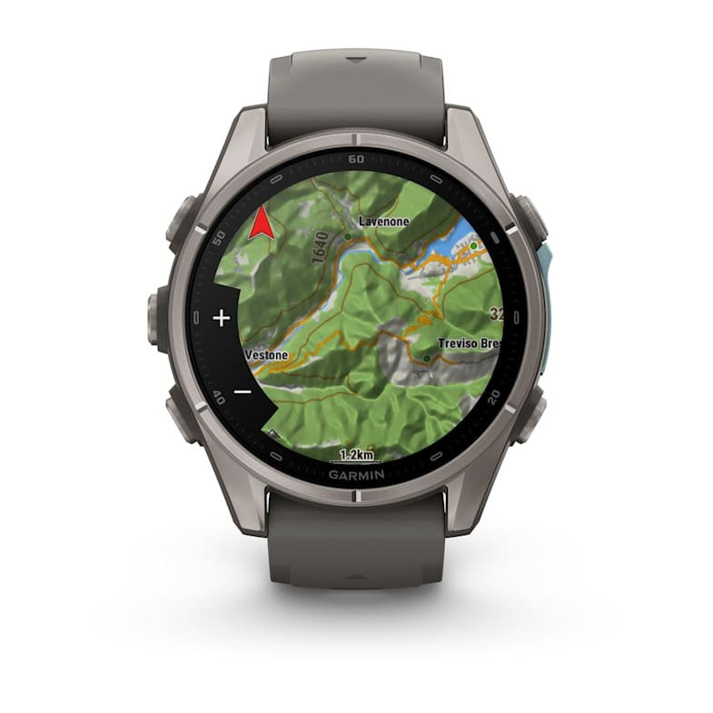Garmin Fenix 9 Titanio Con Correa De Silicona En Gris Smartwatch 43mm