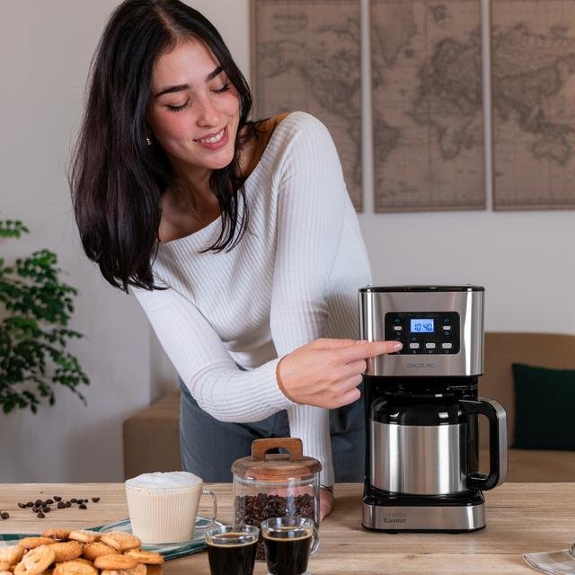 Cecotec Coffee 66 Drop & Térmico Time (Acero Inoxidable Negro, 950 Watt) 274