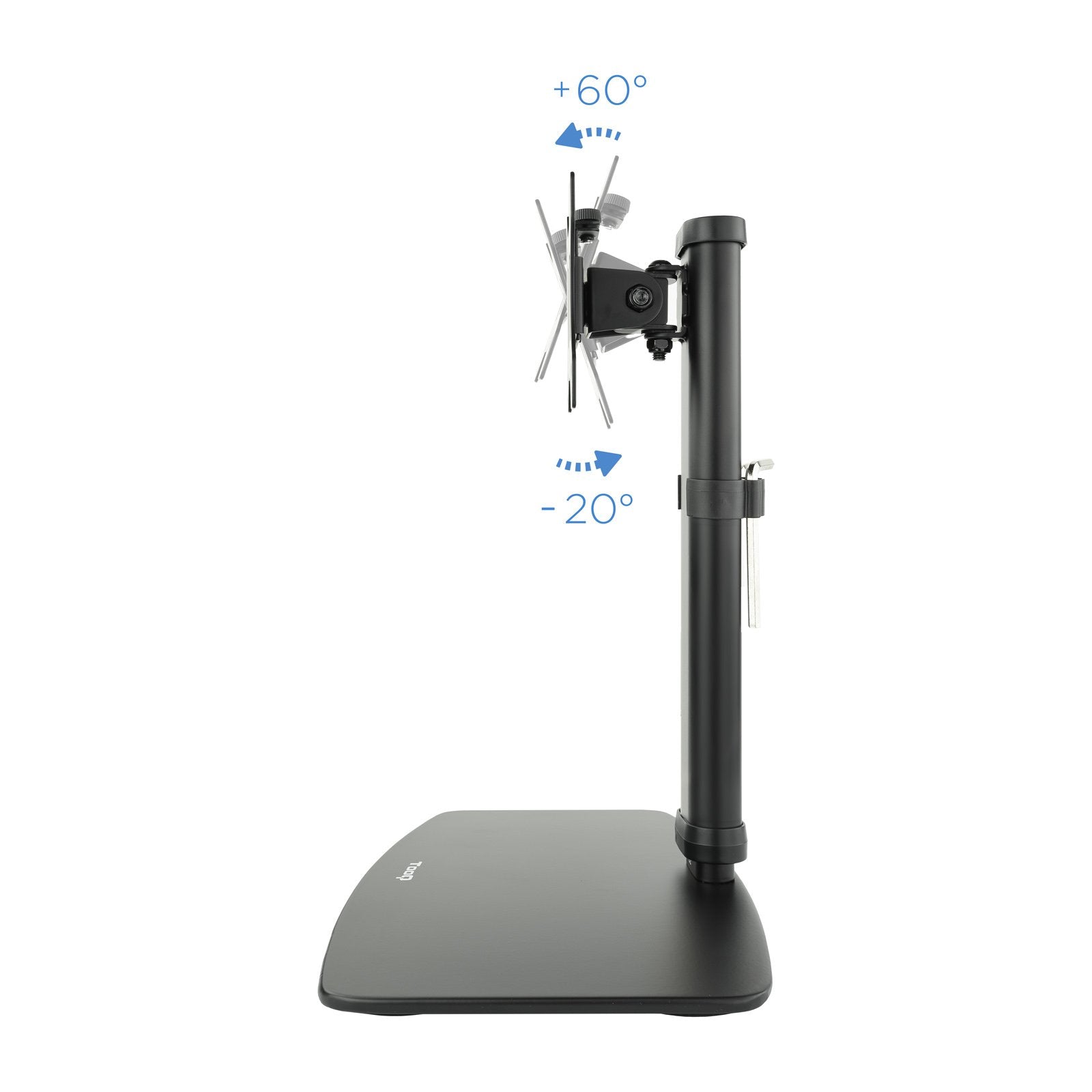 Tooq Soporte De Mesa Para Monitor De 17"-27" - Gestion De Cables - Peso Max 6kg - Vesa 100x100mm - Negro
