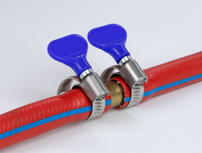 Schlauchschelle Edelstahl 400 Ss Mit Flügelmutter 25 - 40 Mm 5 Stück Blau