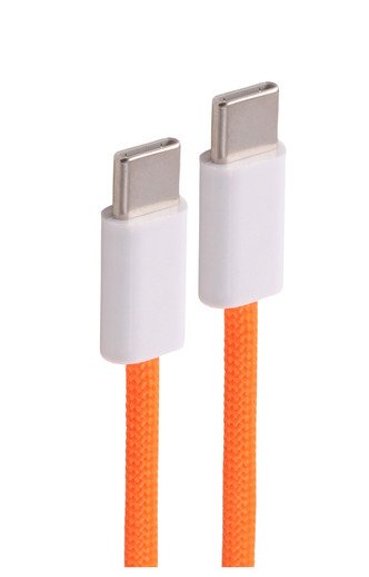 Shiverpeaks Usb-C Cable De Carga, 2.0, 240w, Orange, Textil, 1m