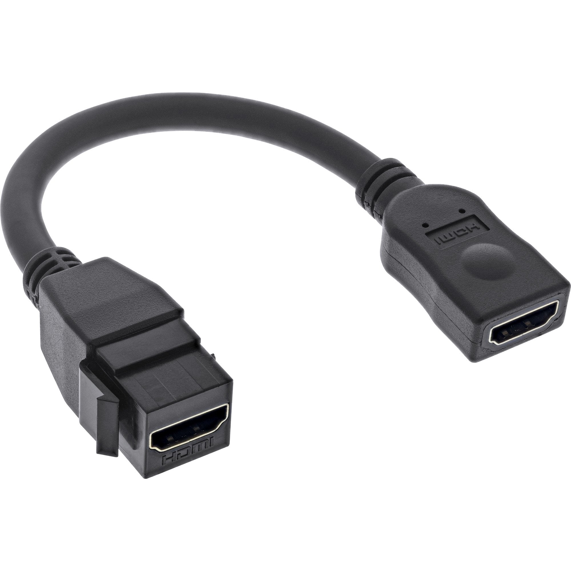 Adaptador Inline Hdmi Keystone 4k/60hz, Hdmi A Hembra/Hembra, Negro, 0,2 M
