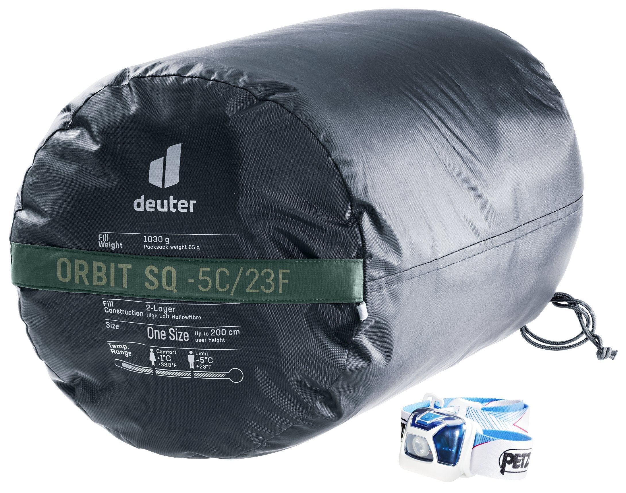 EAN 4046051175096 - Deuter Orbit SQ -5C/23F Adulto Saco de dormir rectangular Tela, Polietersulfona (PES), Antidesgarros Verd imagen 4