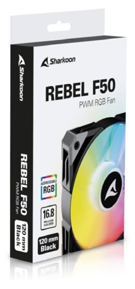 Ventilador  Sharkoon Rebel F50 Pwm Negro