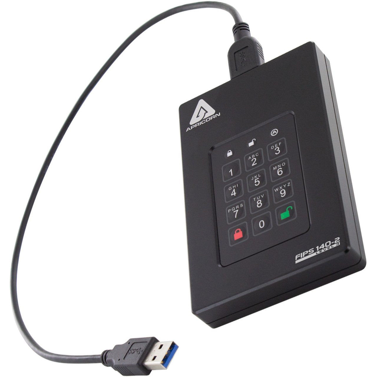Apricorn Festplatte Aegis Fortress L3 - 1 Tb - Usb 3.1 - Negro