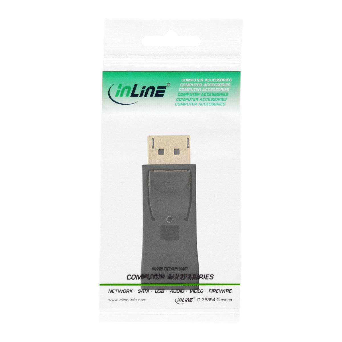 Adaptador Inline Displayport Displayport Macho A Hdmi Hembra Negro