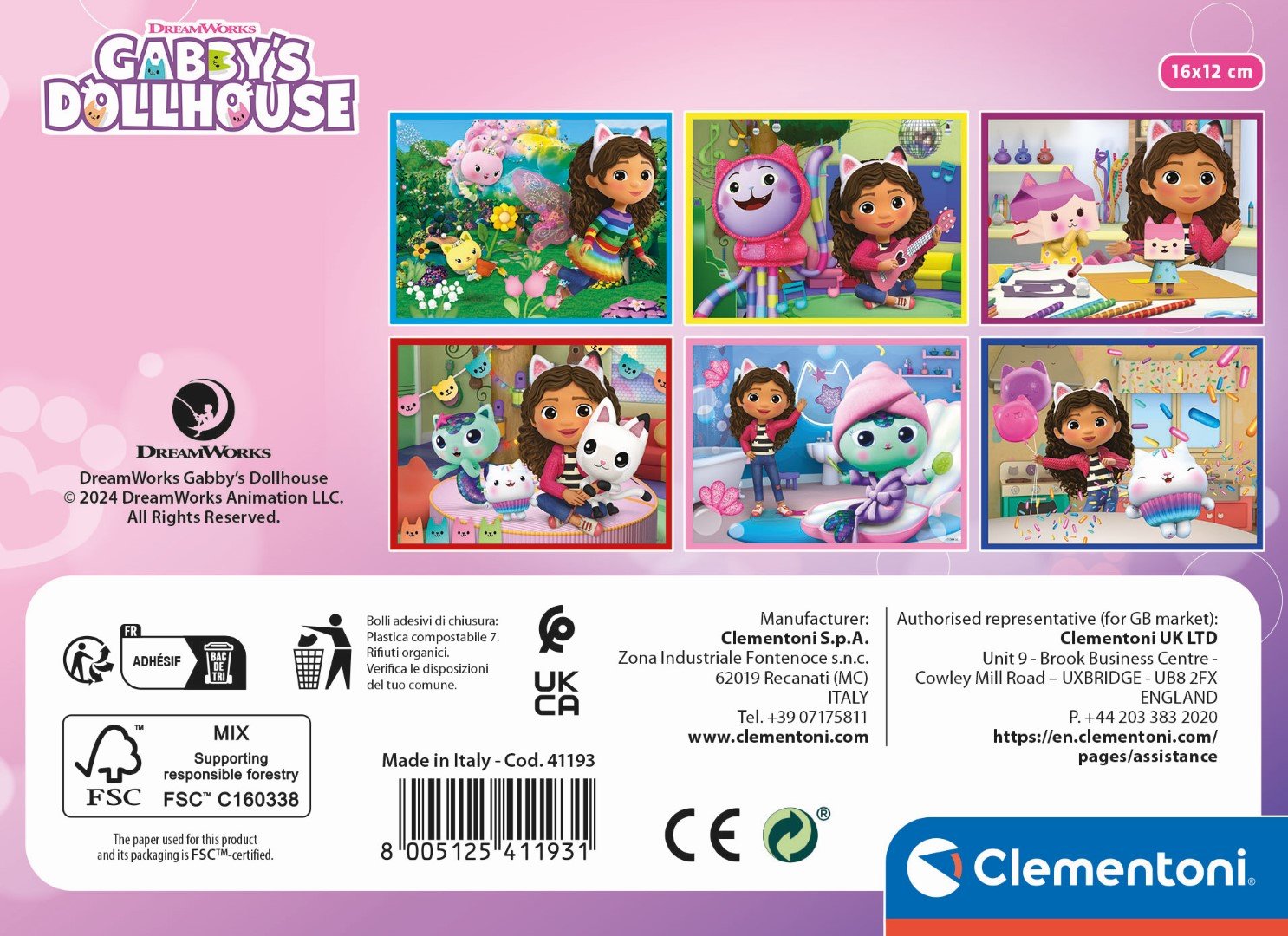 Puzzle Cubo La Casa De Muñecas De Gabby 12pzs