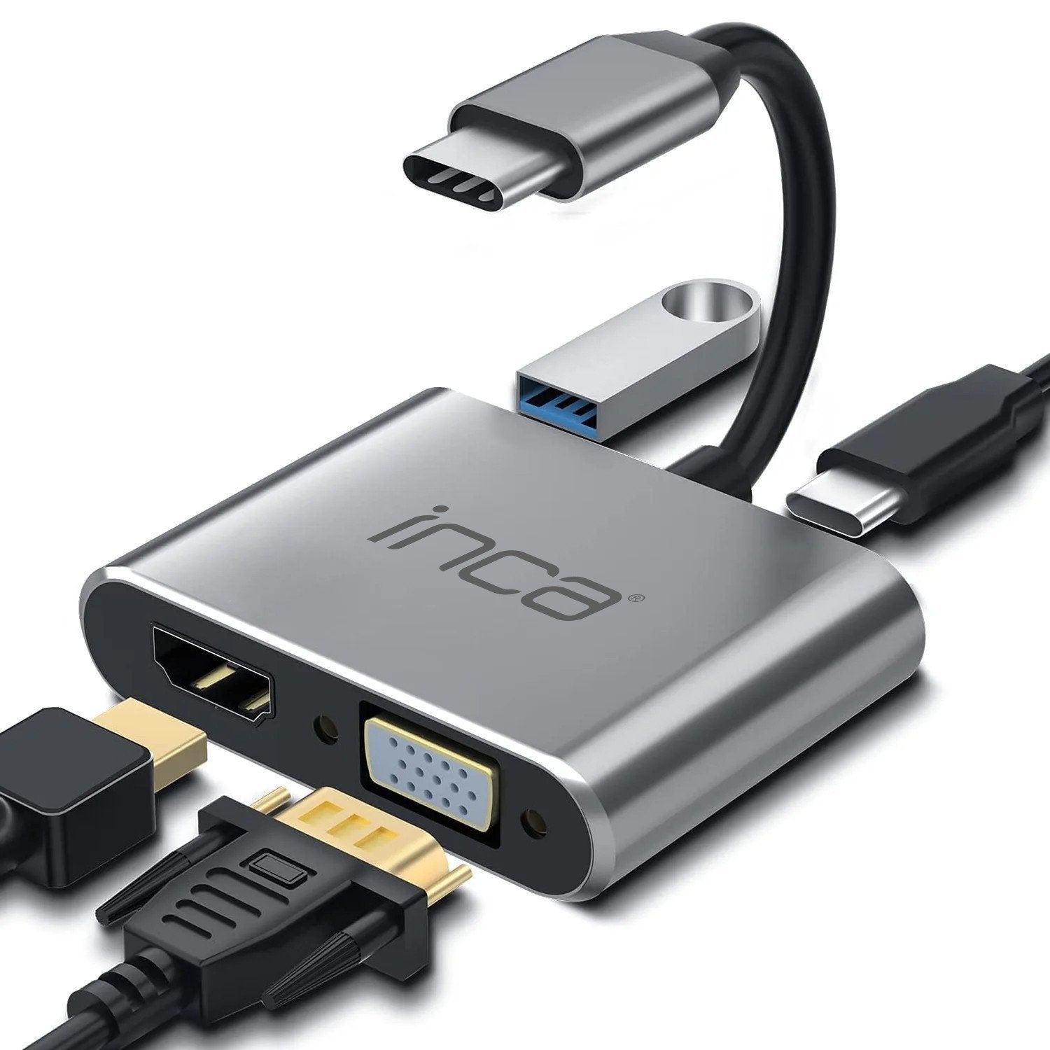 Inca Adaptador Itpc-06tx Usb-C 4-In-1