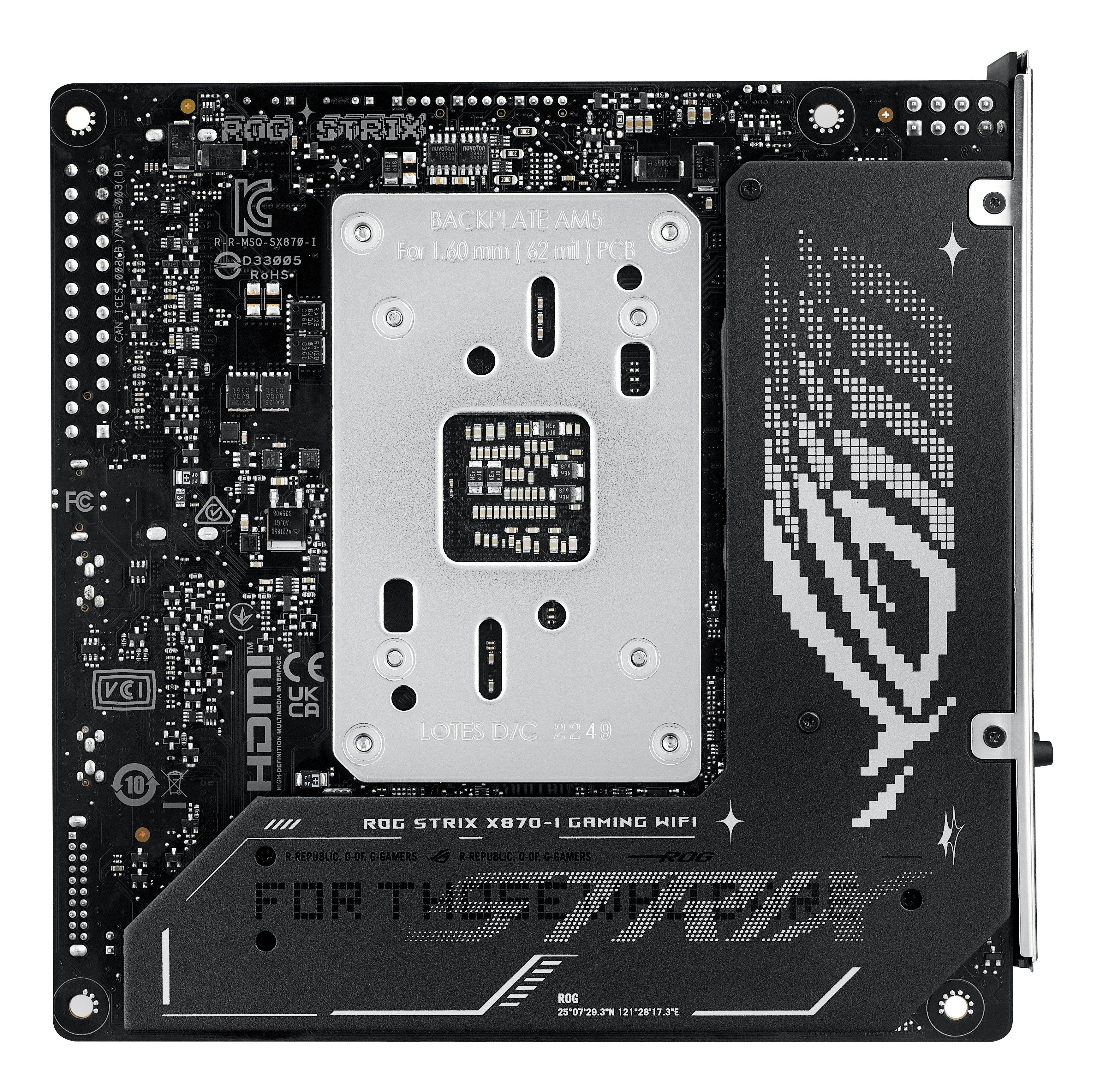 EAN 4711387740309 - ASUS ROG STRIX X870-I GAMING WIFI AMD X870 Zócalo AM5 mini ITX imagen 17