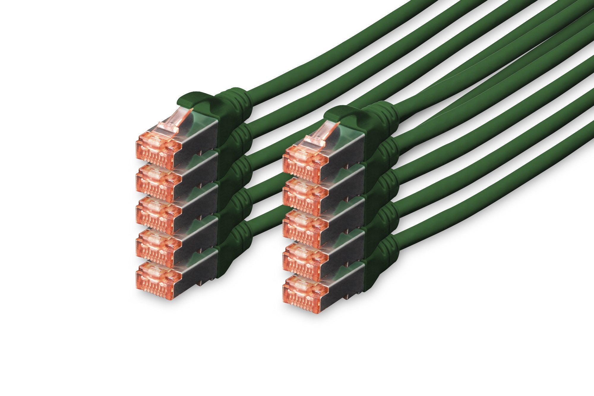 EAN 4016032441335 - Digitus DK-1644-0025-G-10 cable de red Verde 0,25 m Cat6 S/FTP (S-STP) imagen 1