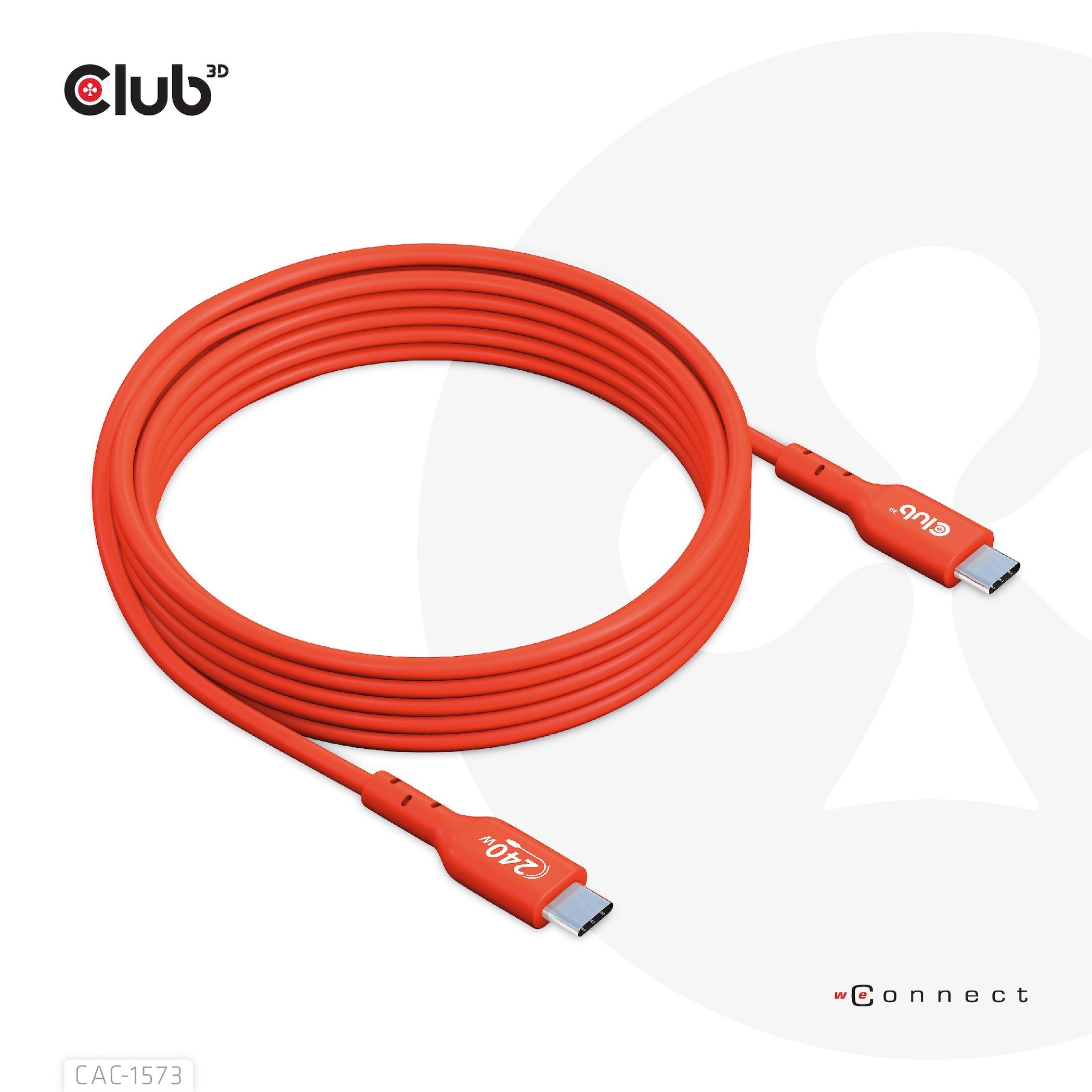 Club3d Cable Usb Tipo C Pd 240w / 480mb 2m M/M Retail