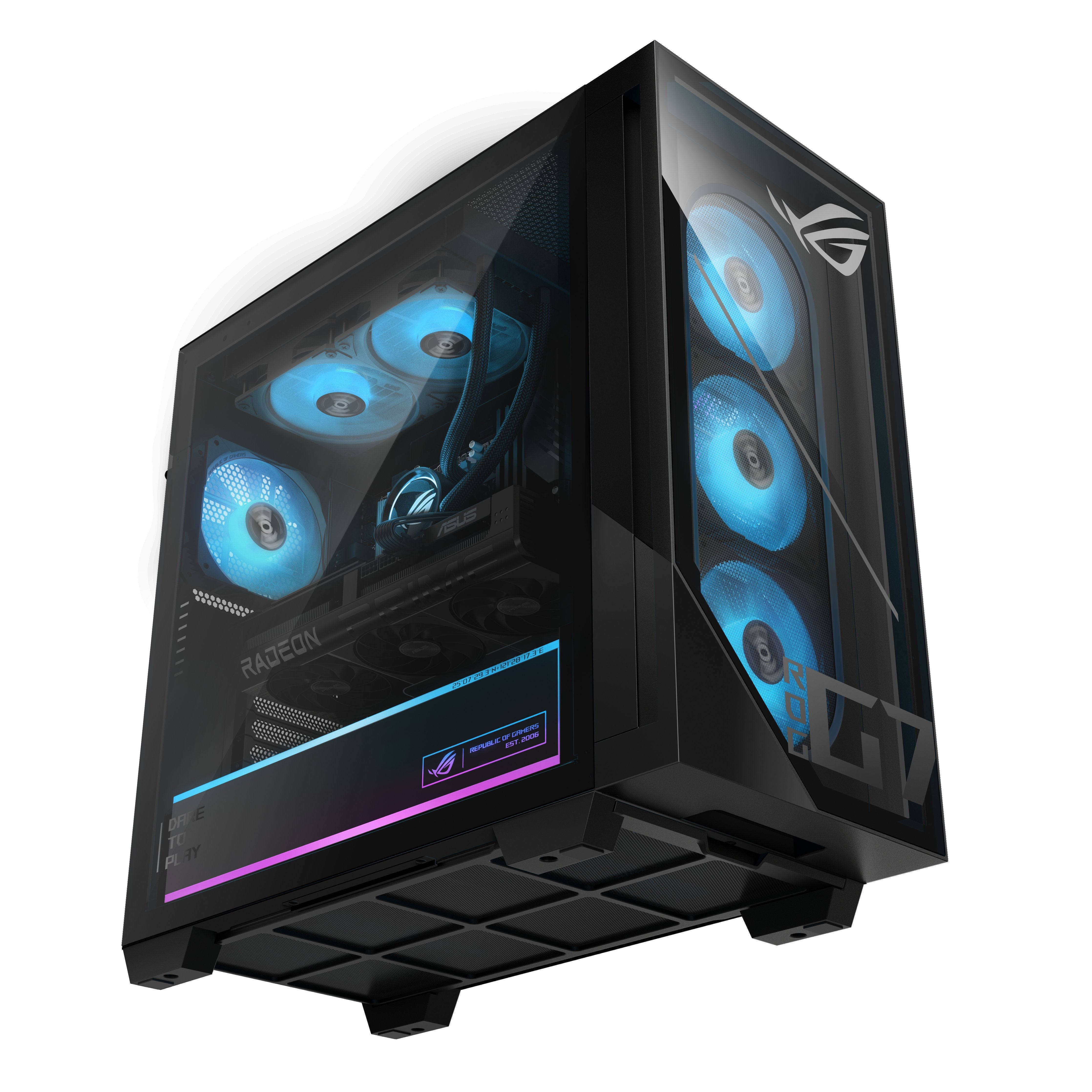 Asus Rog Gm700 Gm700tz-R9800x283w Ryz7-9800x 3d 32gb 2tbssd Rx9070xt W11 Home