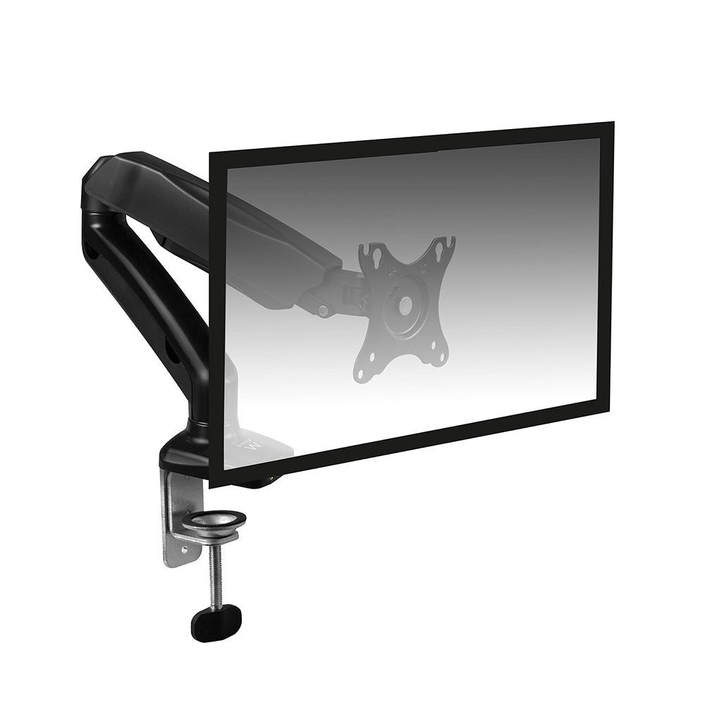 Soporte De Mesa Ewent Ew1515 Para 1 Monitor Hasta 27" / Resorte De Gas/ Usb 3.1/ Microfono/ Altavoz