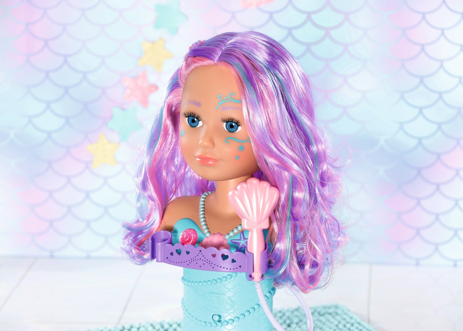 EAN 4001167830550 - BABY born Sister Styling Mermaid Head Muñeca de baño Multicolor imagen 5