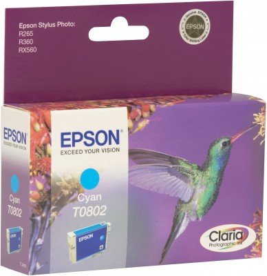 EAN 8715946329710 - Epson Hummingbird T0802 Cyan Ink Cartridge cartucho de tinta Original Cian imagen 2