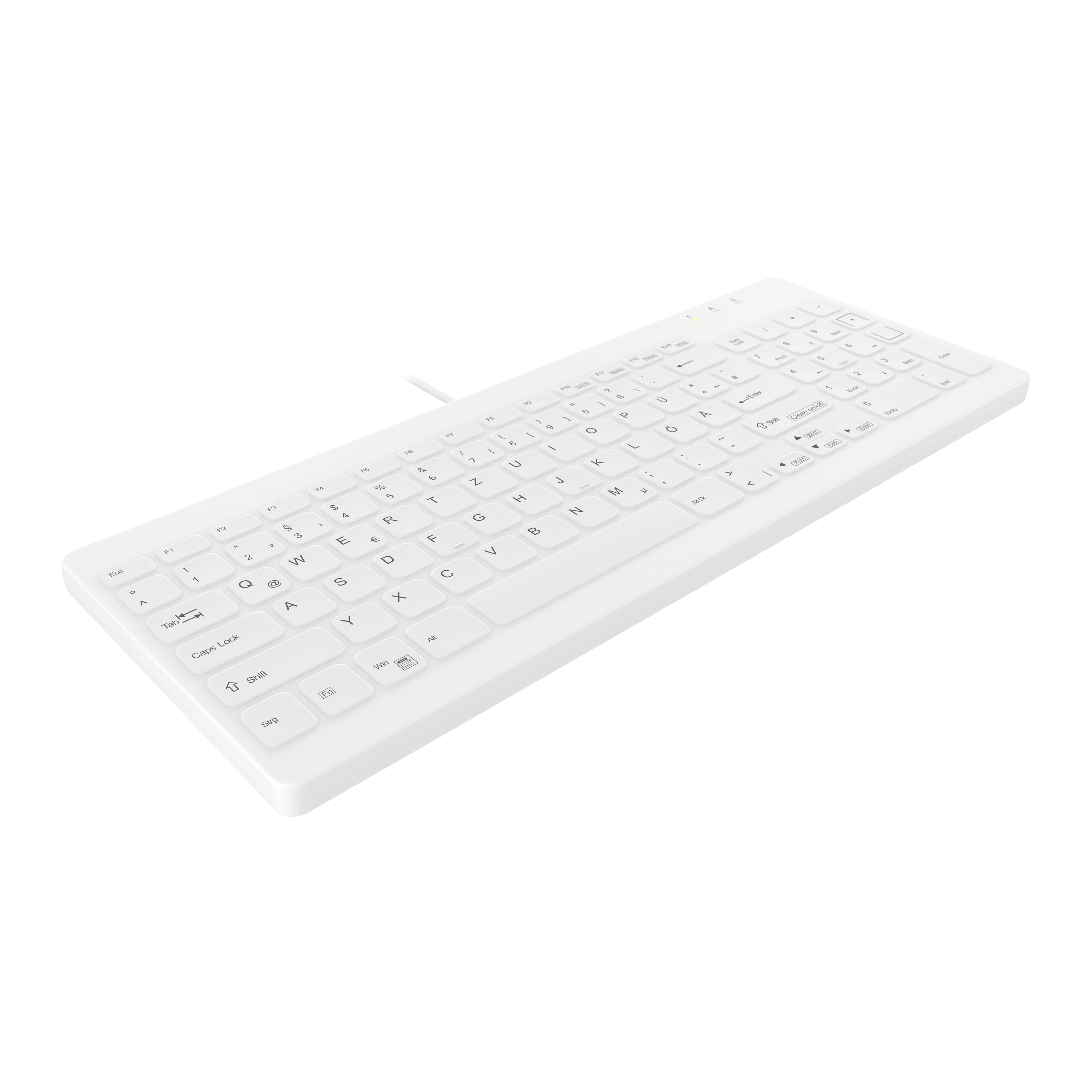 EAN 7061114386346 - Contour Design Active Key AK-C7012 teclado Industrial USB Alemán Blanco imagen 2