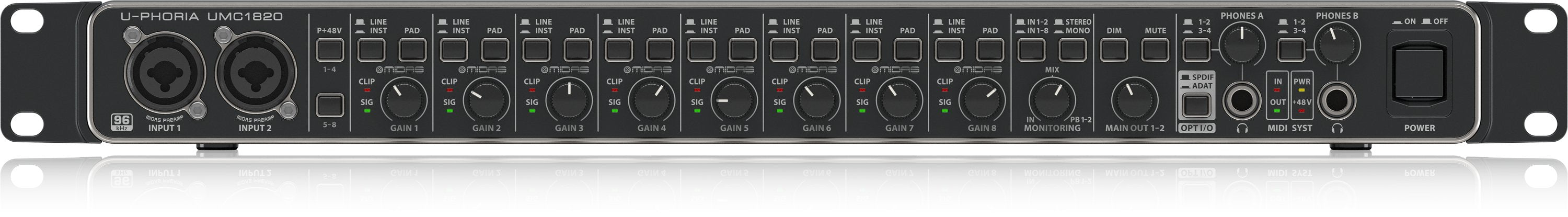 Behringer Umc1820 - Interfaz De Audio Usb