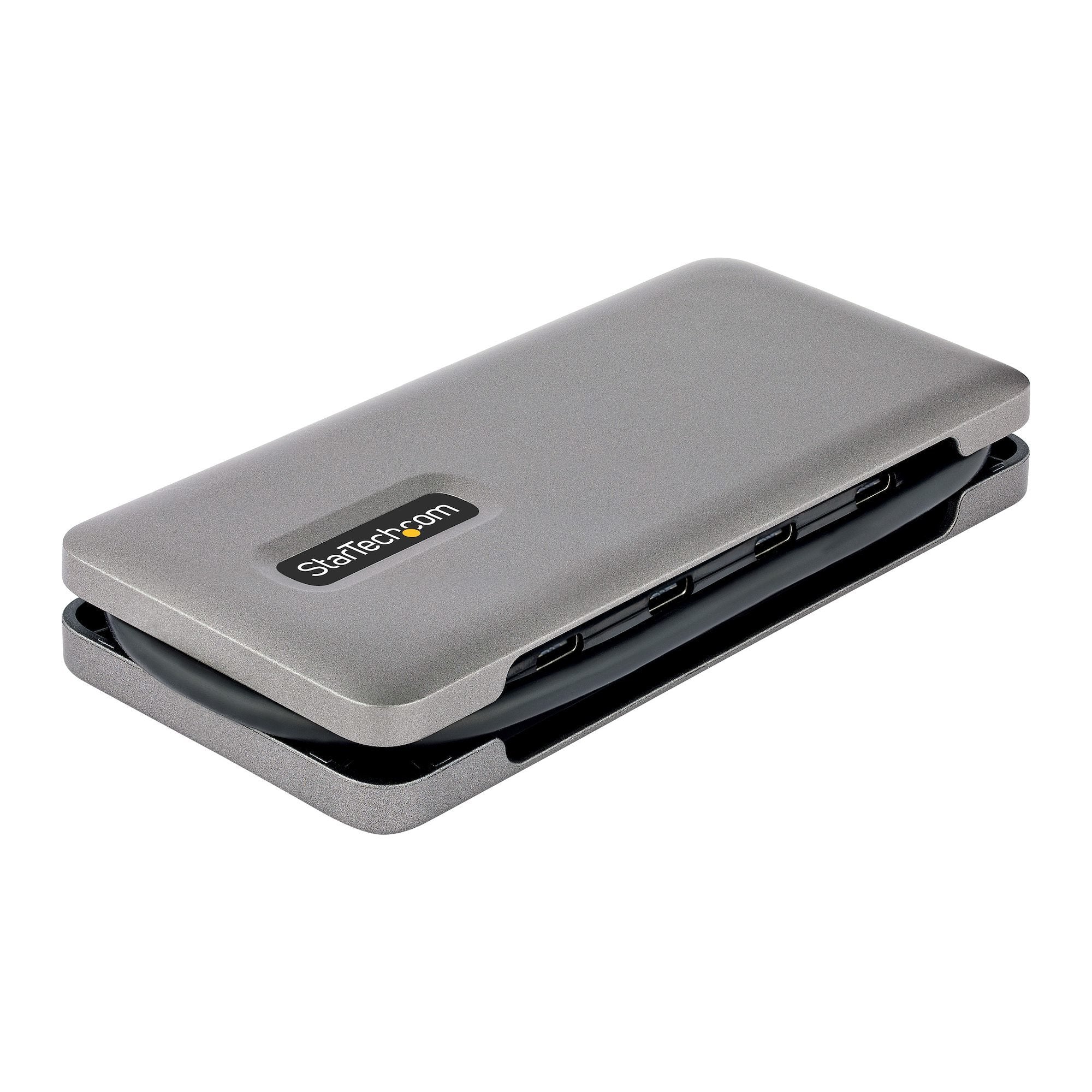 Startech Hub Usb C De 4 Puertos, 4 Puertos Usb Tipo C, Usb 3.1 De 10gbps - Concentrador Ladrón Usb Tipo C Con Entrega De Alimentación Pd De 100w Pass Through - Con Cable De 25cm