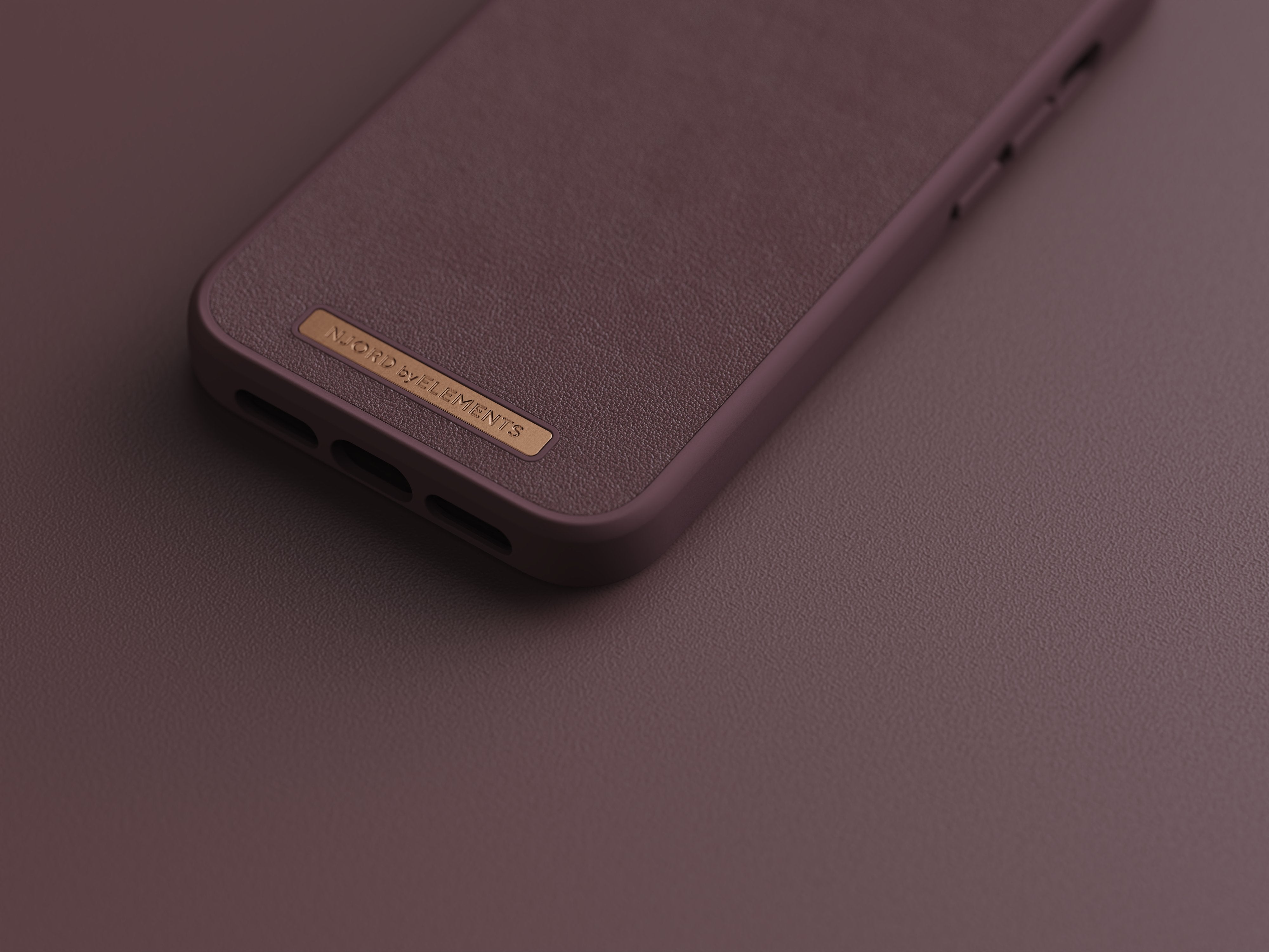 Funda Magsafe Iphone 12/13/14 Piel Marron Oscuro Njord