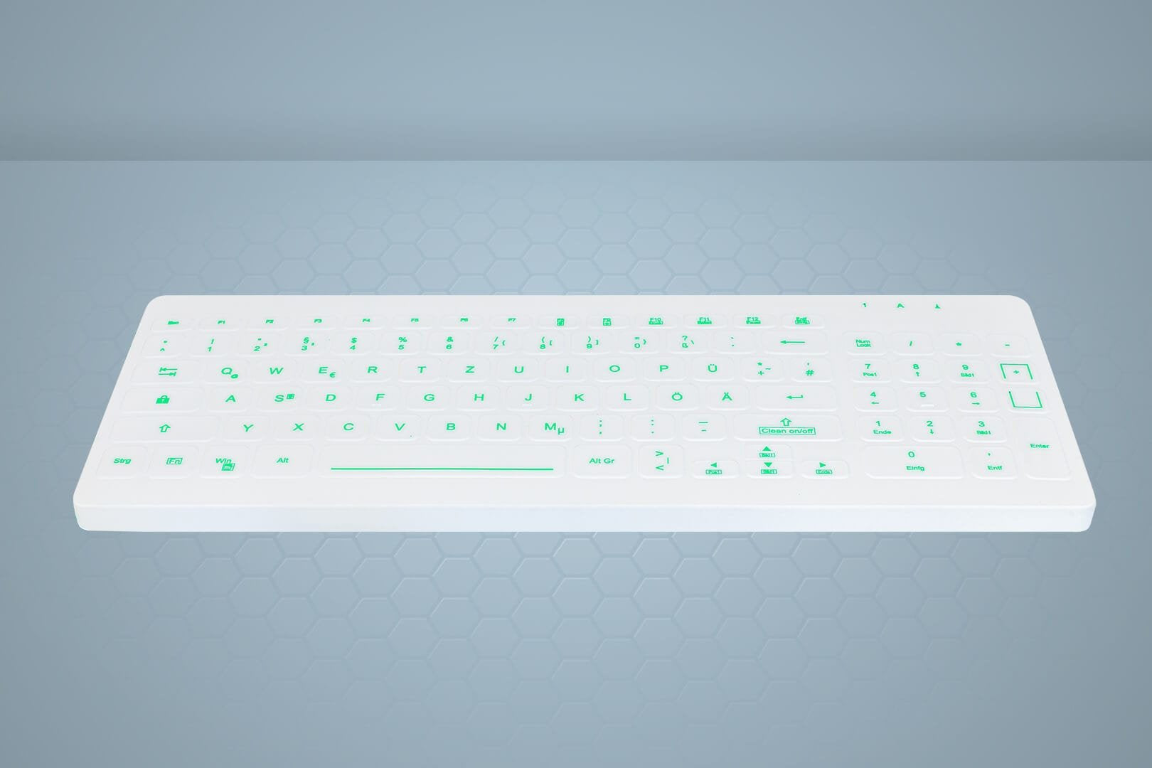 EAN 7061112573915 - Active Key AK-CB7012 teclado Médico USB Alemán Blanco imagen 3