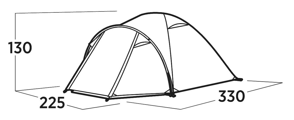 Tienda Domo Easy Camp Setesdal 4 Verde Oliva, Con Porche Túnel, Modelo 2025 120478