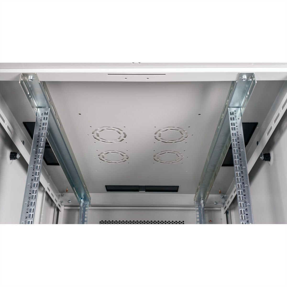 Roline 19-Zoll Serverschrank Basic 42 He, 800x1000 Bxt Perforiert Grau