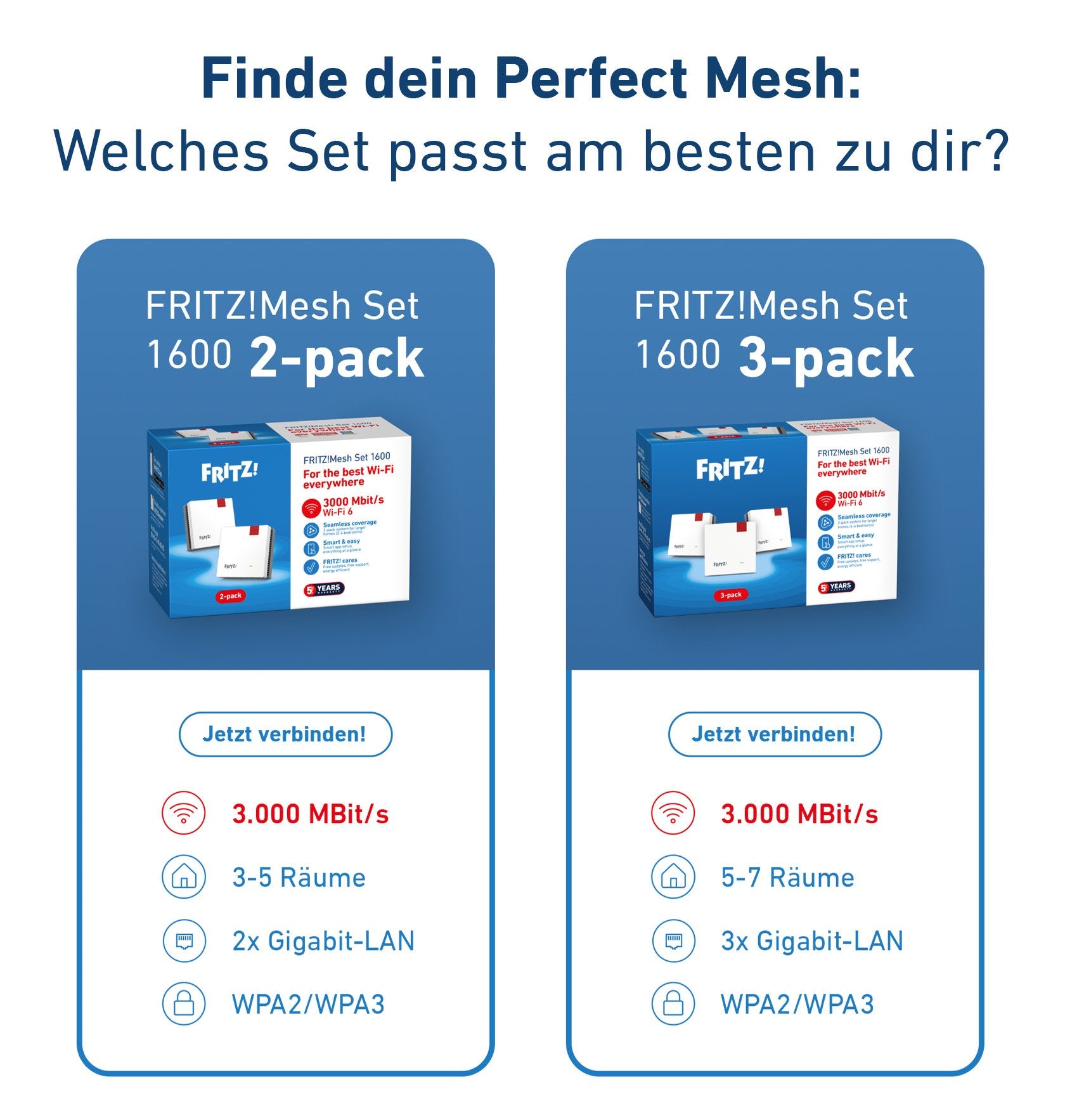 Fritz Mesh Set 1600 2-Pack Wrls